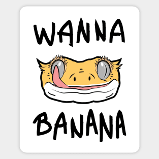 Wanna banana crested gecko Sticker